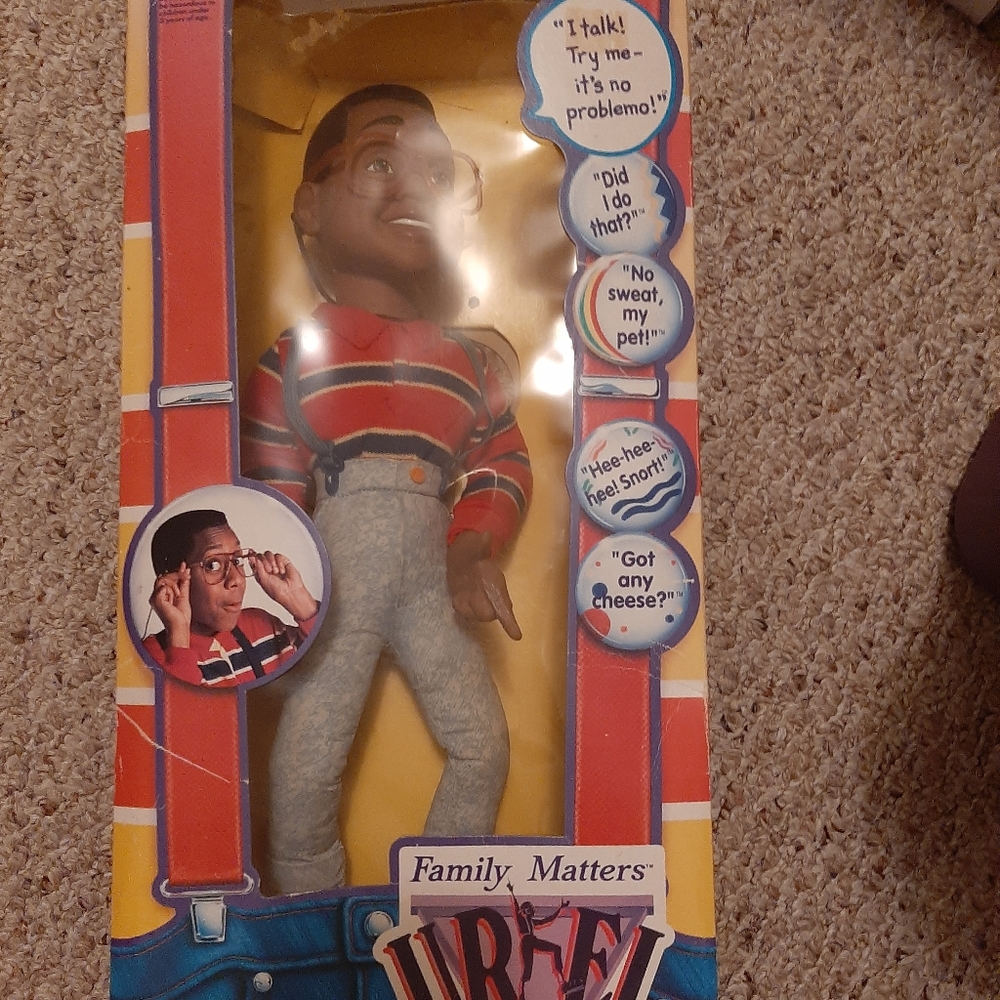 Talking steve urkel doll